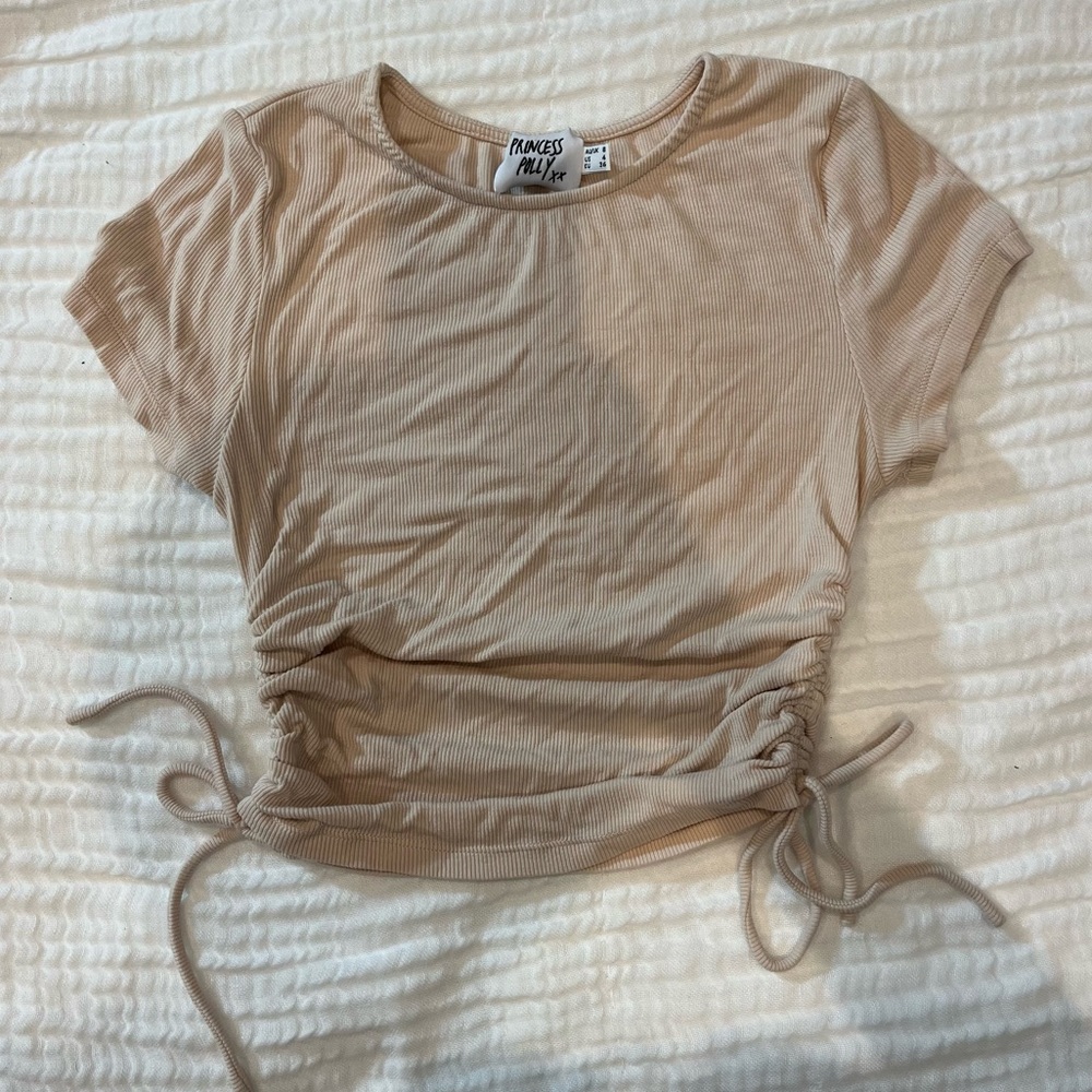 Princess Polly Crop Tie Tee